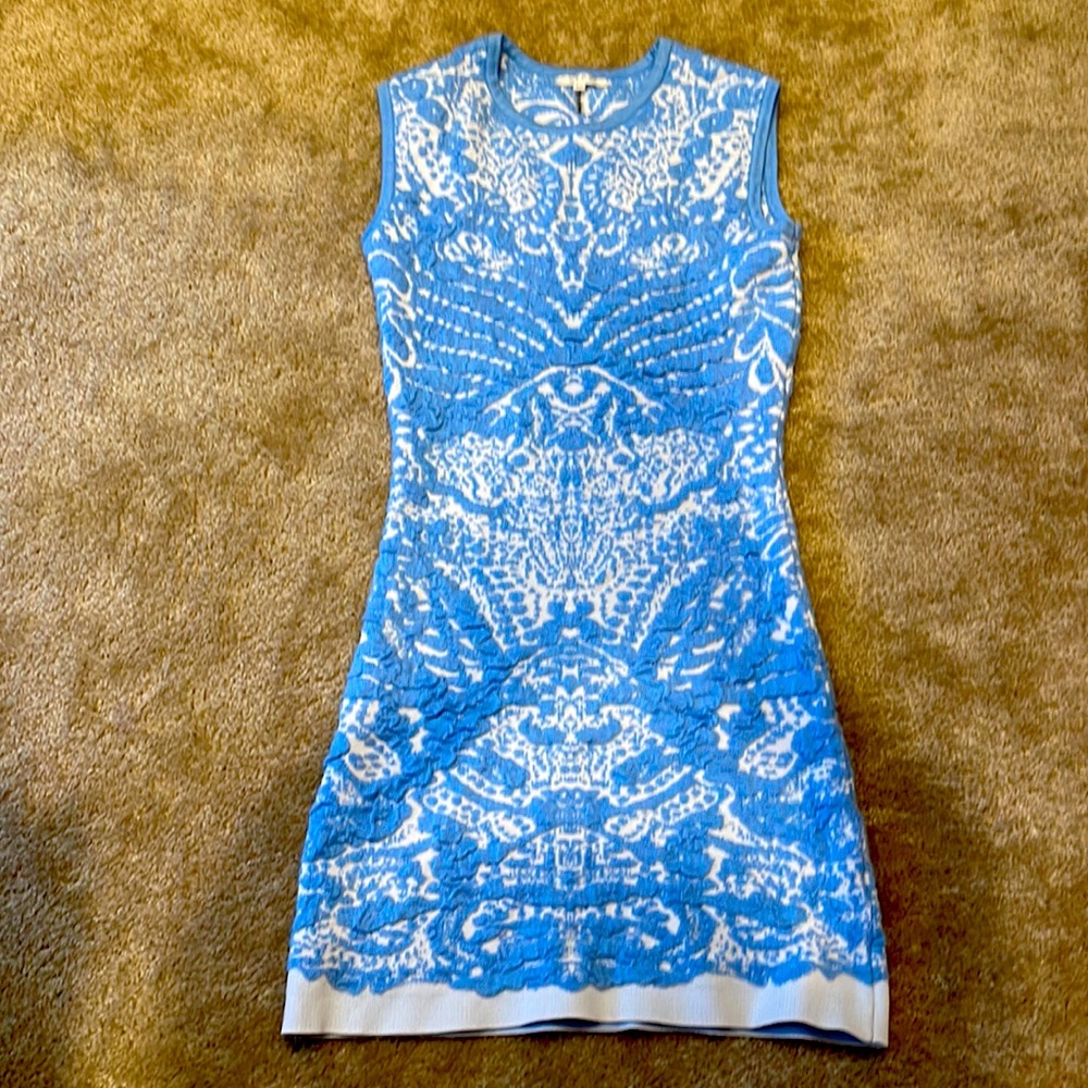 Blue Brocade Dress 💙